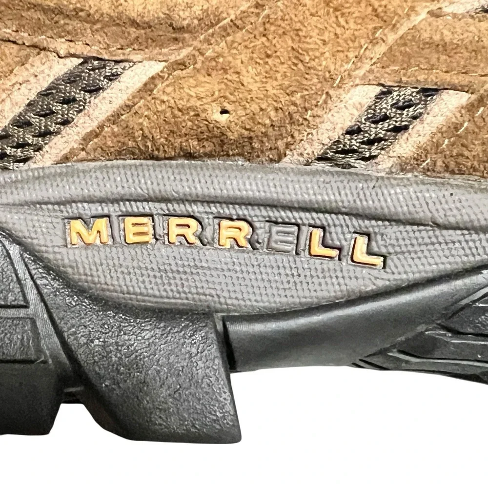 Merrell Men's Moab 2 Mid Hiking Boots Mens‎ 14 Brown Earth Vibram Sole READ